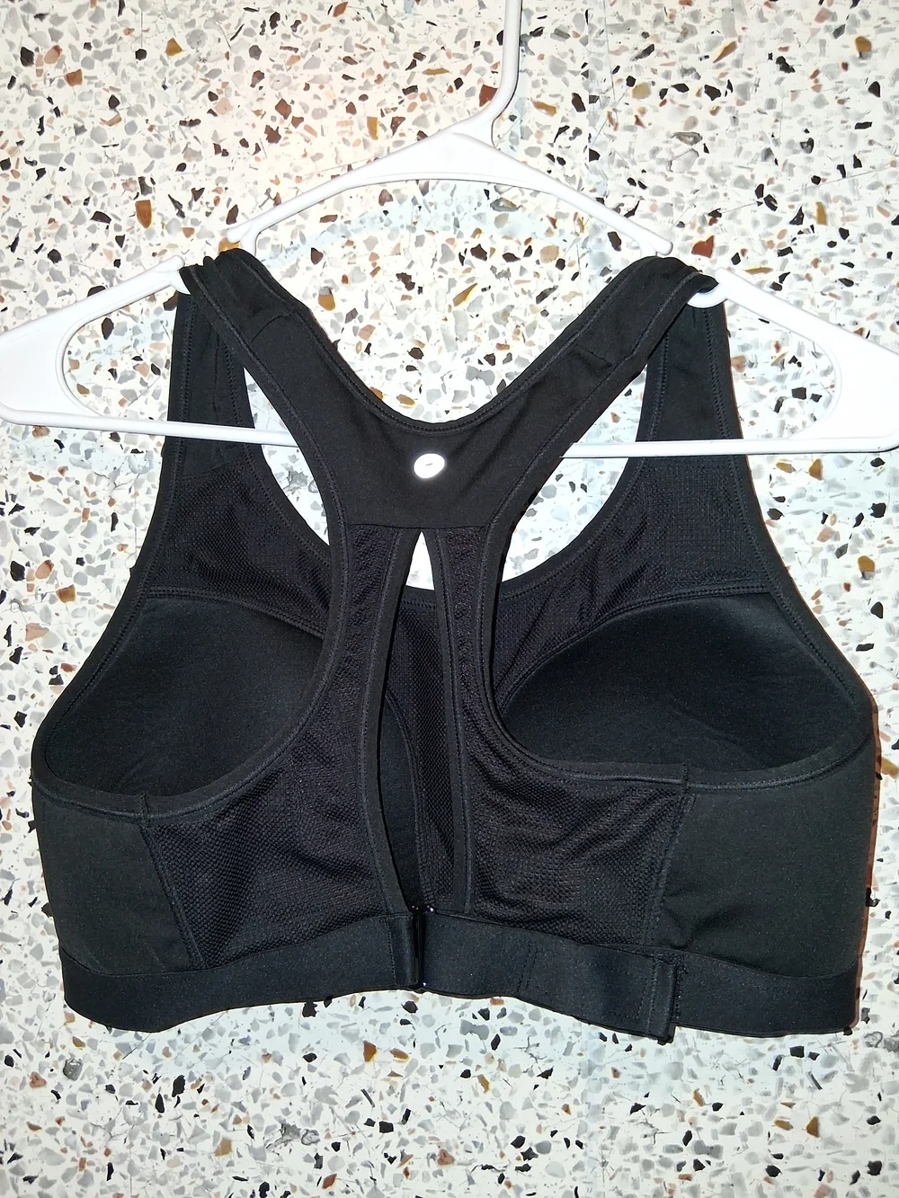 Women's Avia Sports Bra Size Large Black Padded Wireless